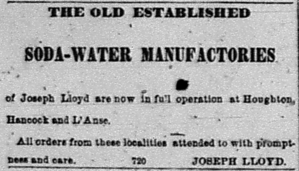 Newspaper ad - <i>The Portage Lake Mining Gazette</i>, 30 May 1872